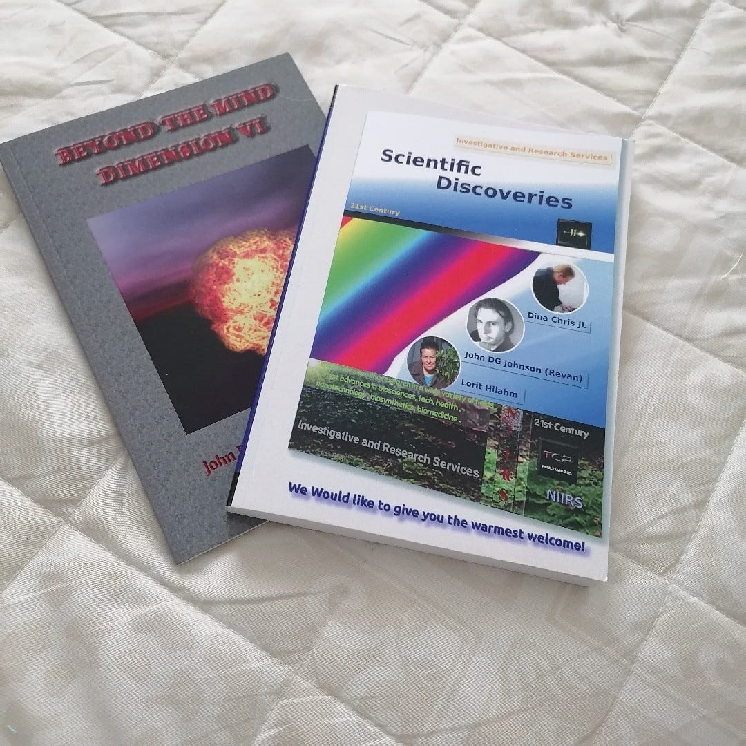 Two great books in this bundle" Scientific Discoveries" and "Beyond the mind Dimension VI"
