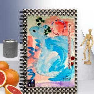 "Peace, Love and You" Notebook from Keik's collection, Spiral notebook