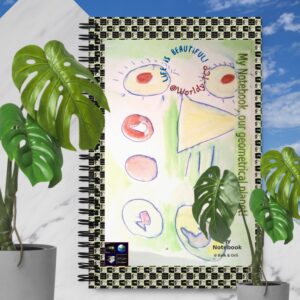 "Our Geometrical Planet" Keik's Collection. Spiral notebook