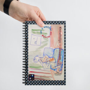 "Knowledge = Freedom" Keik's Collection. Spiral notebook